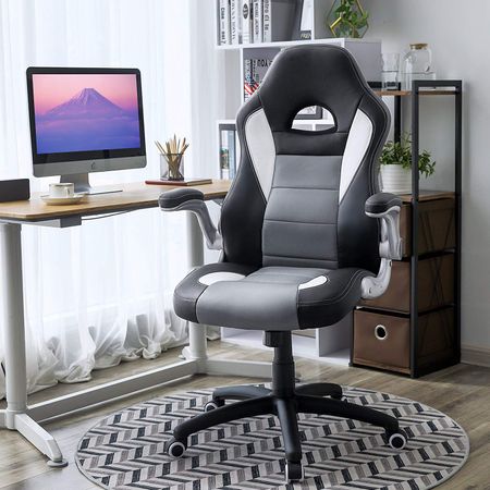 4. Bild von SONGMICS Bürostuhl mit Armlehnen und PU-Bezug